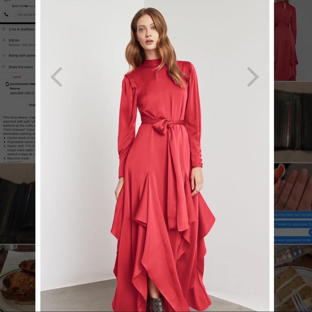 Bcbg maxi ruffle dress